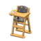 High Chair (Natural Wood - Black) NH Icon.png