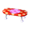Polka-Dot Low Table (Red and White - Peach Pink) NL Model.png