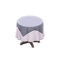 Small Covered Round Table (Gray - Plain White) NH Icon.png