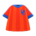 Soccer-uniform top's Red variant