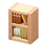 wooden-block bookshelf