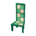 Modern chair's Green tone variant