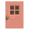 Pink Windowed Door (Rectangular) NH Icon.png