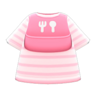 Tee with Silicone Bib (Baby Pink) NH Icon.png