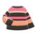 Colorful Striped Sweater (Black, Coral & Pink) NH Icon.png