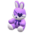 Dreamy rabbit toy's Purple variant