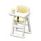 High Chair (White - Yellow) NH Icon.png