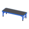 Outdoor Bench (Blue - Black) NH Icon.png