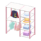 Midsized Clothing Rack (Pastel - Kids' Clothes) NH Icon.png