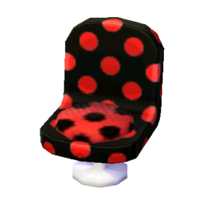 Polka-Dot Chair (Pop Black - Pop Black) NL Model.png