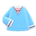 Sailor-style shirt's Light blue variant