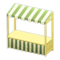 Stall (Light Brown - Green Stripes) NH Icon.png