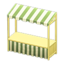 Stall (Light Brown - Green Stripes)