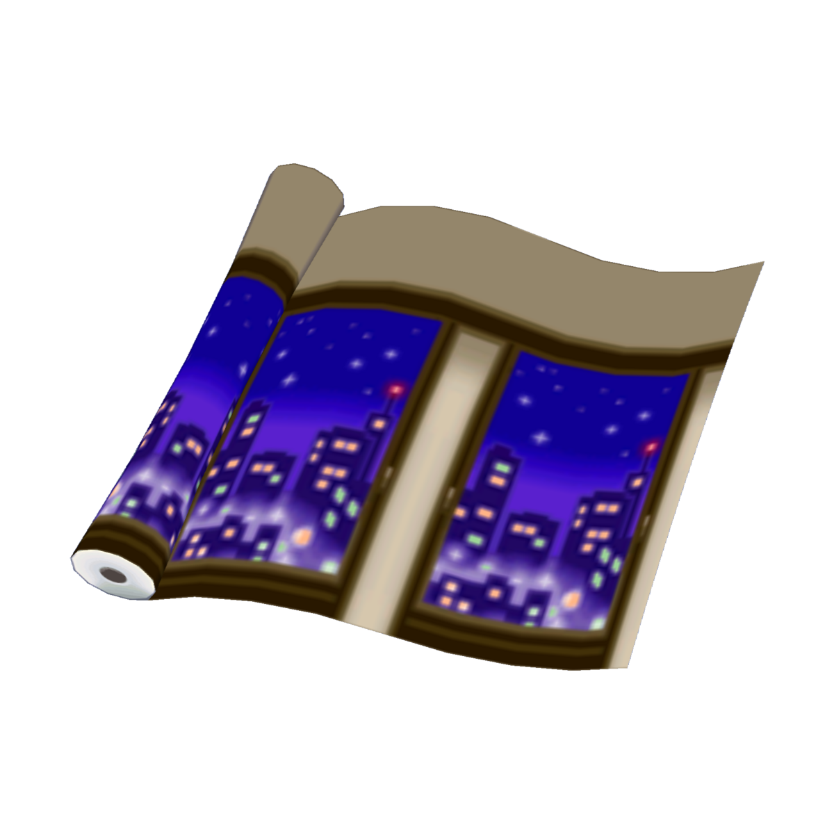 Cityscape wall (City Folk) Animal Crossing Wiki Nookipedia