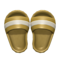 Shower Sandals (Gold) NH Icon.png