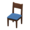 Simple Chair (Brown - Blue) NH Icon.png