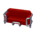 Sleek sofa's Red variant