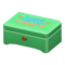 Wooden Music Box (Green - Blue Flowers) NH Icon.png