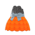 Bubble-Skirt Party Dress (Orange) NH Storage Icon.png
