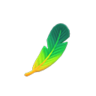 green feather