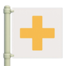 Yellow & White Flag (Hospital) HHP Icon.png