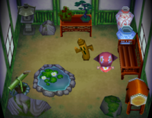 Tank's house interior in Animal Crossing