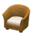 Rattan armchair's Brown variant