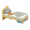 Sloppy Bed (Light Wood - Gray) NH Icon.png