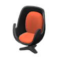 Artsy Chair (Black - Orange) NH Icon.png