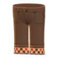 Cuffed Pants (Brown) NH Storage Icon.png