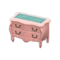 Elegant Dresser (Pink - Blue Roses) NH Icon.png