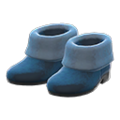 Faux-Fur Ankle Booties (Navy Blue) NH Storage Icon.png
