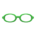 Oval Glasses's Green variant