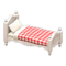 Ranch Bed (White - Red Gingham) NH Icon.png
