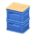 Stacked bottle crates's Blue variant