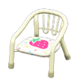 Baby Chair (White - Strawberry) NH Icon.png