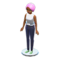 Dress-Up Doll (Short Pink - Simple) NH Icon.png