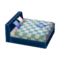 Modern Bed (Blue Tone - Green Plaid) NL Model.png