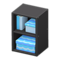 Upright Organizer (Black - Blue Waves) NH Icon.png