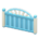 Wood partition's Blue stripes variant