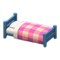 Wooden Simple Bed (Blue - Pink) NH Icon.png