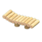 Log Garden Lounge (White Wood - None) NH Icon.png