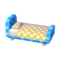 Polka-Dot Bed (Soda Blue - Caramel Beige) NL Model.png