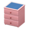 Simple Small Dresser (Pink - Blue) NH Icon.png