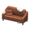 Sloppy Sofa (Brown - White) NH Icon.png