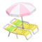 Beach Chairs with Parasol (Yellow - Pink & White) NH Icon.png