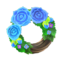 Blue Rose Wreath
