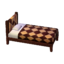 modern wood bed