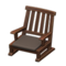 Artful Chair (Dark Wood - Black) NH Icon.png