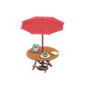 Bistro Table (Natural Wood - Red) NH Icon.png
